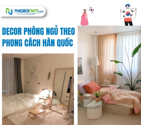 Decor phòng ngủ theo phong cách Hàn Quốc