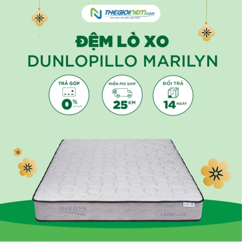 Đệm Lò Xo Dunlopillo Marilyn - NEW Giảm 20% + Quà Tại Thegioinem.com