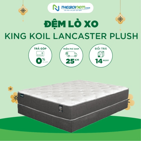 Đệm Lò Xo King Koil Lancaster Plush Giảm Giá 20% | Thegioinem.com