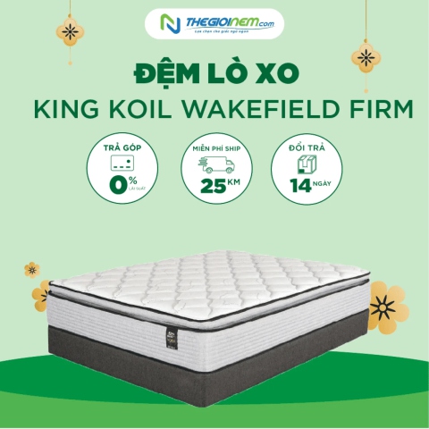 Đệm Lò Xo King Koil Wakefield Firm Giảm 20% + Quà Tại Thegioinem.com