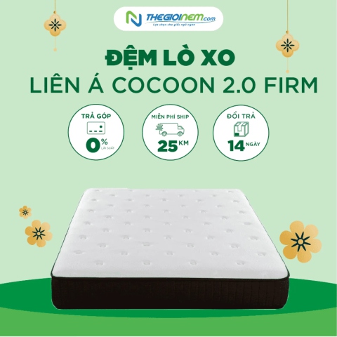 Đệm Lò Xo Liên Á COCOON 2.0 FIRM Giảm 15% Tại Thegioinem.com