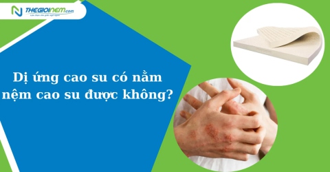 Dị ứng cao su có nằm nệm cao su được không?