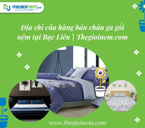 Địa chỉ cửa hàng bán chăn ga gối nệm tại Bạc Liêu | Thegioinem.com