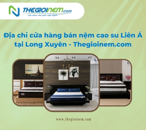 Địa chỉ cửa hàng bán nệm cao su Liên Á Long Xuyên - Thegioinem.com 