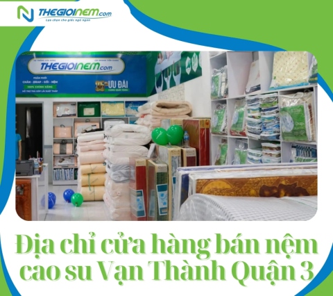 Địa chỉ cửa hàng bán nệm cao su Vạn Thành Quận 3