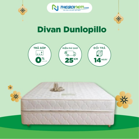 Divan Dunlopillo Khuyến Mãi 20% + Combo Quà Tại Thegioinem.com