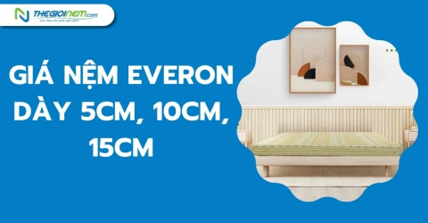 Giá Nệm Everon Dày 5cm, 10cm, 15cm 