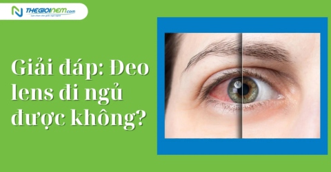 Giải đáp: Đeo lens đi ngủ được không?