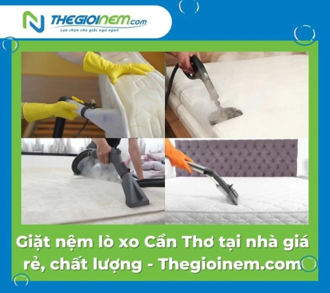 Giặt nệm lò xo Cần Thơ tại nhà giá rẻ, chất lượng - Thegioinem.com