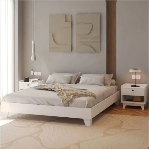 Giường Divan Gỗ Chân Thấp Tatana MDF042 thiết kế đơn giản, chắc chắn