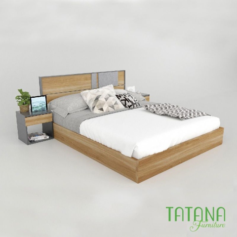 Giường gỗ Tatana MDF002 Khuyến Mãi Hấp Dẫn tại Thegioinem.com