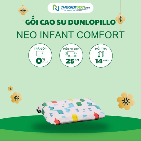 Gối Cao Su Dunlopillo Neo Infant Comfort Pillow Giảm 25% | Thegioinem.com