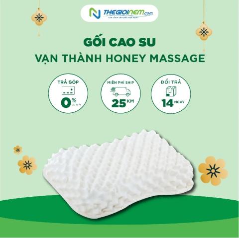 Gối Cao Su Honey Massage Vạn Thành - Thegioinem.com