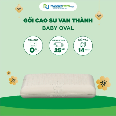 Gối cao su Vạn Thành Baby Oval Khuyến Mãi 10% Tại Thegioinem.com