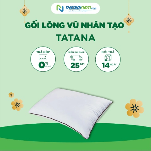 Gối Lông Vũ Nhân Tạo TATANA Cao Cấp Tại Thegioinem.com