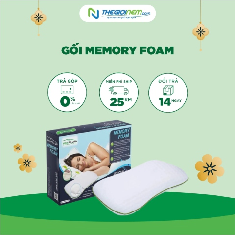 Gối Memory Foam Khuyến Mãi Giảm 10% + Quà Tặng Chỉ  Tại Thegioinem.com