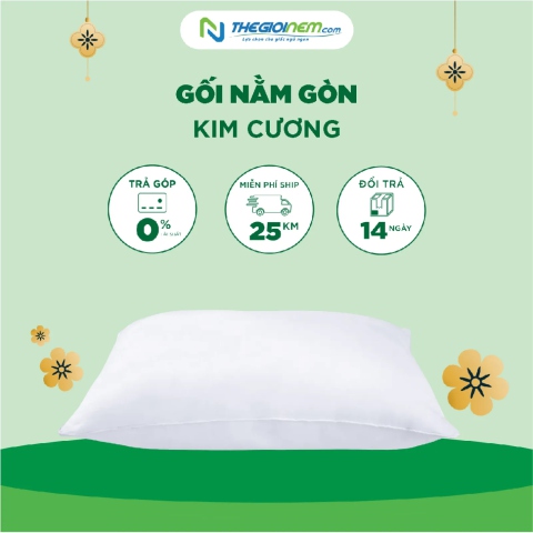 Gối Nằm Gòn Kim Cương Ưu Đãi Hấp Dẫn Tại Thegioidem.vn