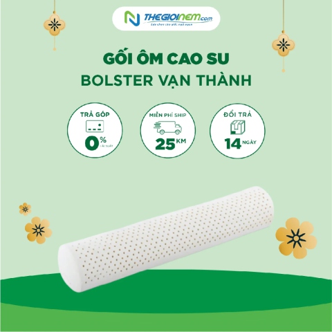 Gối ôm cao su Bolster Vạn Thành | Thegioinem.com