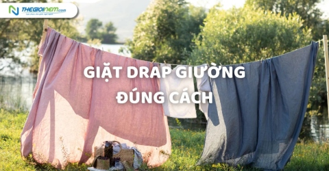 Hướng dẫn giặt drap giường đúng cách