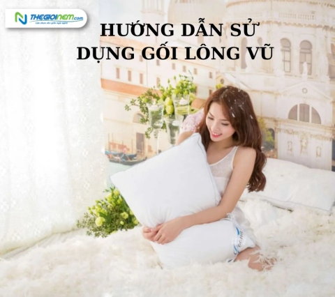 Hướng dẫn sử dụng gối lông vũ