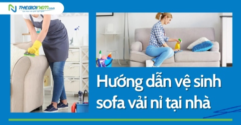 Hướng dẫn vệ sinh sofa vải nỉ tại nhà