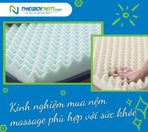 Kinh nghiệm mua nệm massage phù hợp với sức khỏe