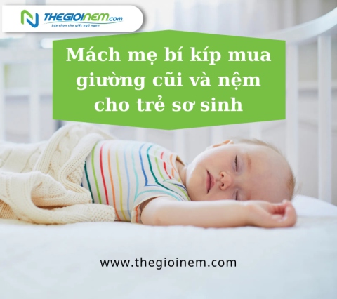 Mách mẹ bí kíp mua giường cũi và nệm cho trẻ sơ sinh | Thegioinem.com