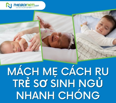 Mách mẹ cách ru trẻ sơ sinh ngủ nhanh chóng