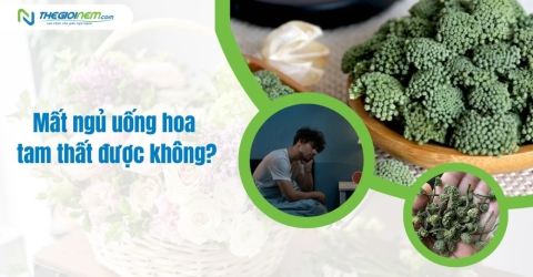 Mất ngủ uống hoa tam thất được không?