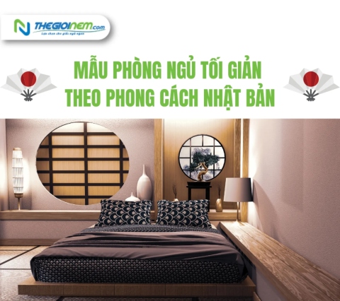 Mẫu phòng ngủ tối giản theo phong cách Nhật Bản