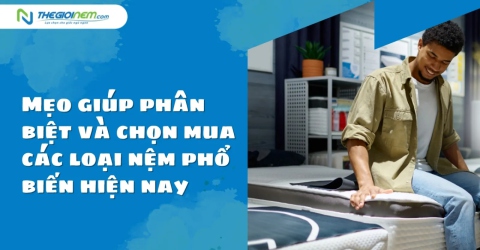 Mẹo giúp phân biệt và chọn mua các loại nệm phổ biến hiện nay