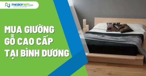 Mua giường gỗ cao cấp tại Bình Dương