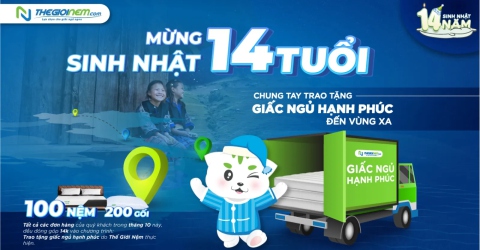 Mua Gối 14k Mừng Sinh Nhật Thế Giới Nệm 14 Tuổi