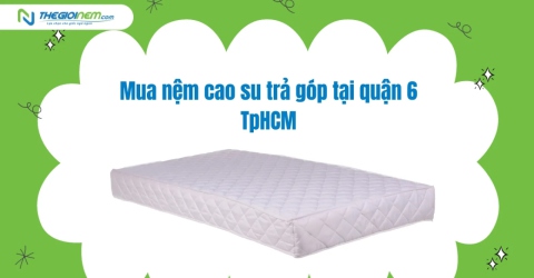 Mua Nệm Cao Su Trả Góp Tại Quận 6 TPHCM | Thegioinem.com