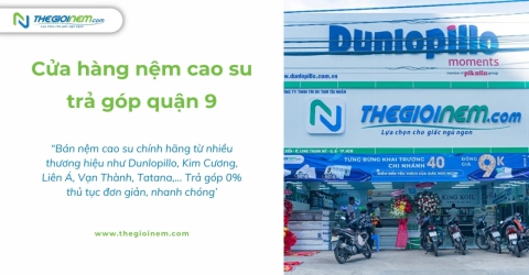 Cửa hàng nệm cao su trả góp quận 9 - Thế Giới Nệm