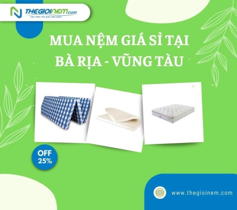 Mua nệm giá sỉ tại Bà Rịa - Vũng Tàu | Thegioinem.com