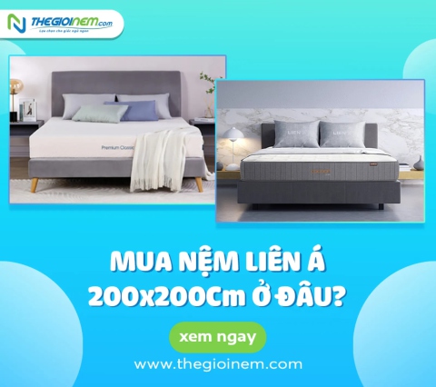 Mua nệm Liên Á 200x200cm ở đâu? Thegioinem.com