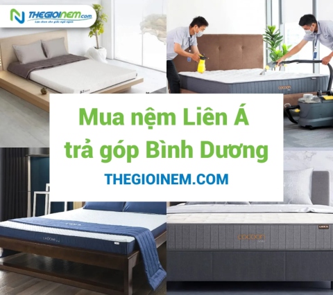 Mua nệm Liên Á trả góp Bình Dương | Thegioinem.com