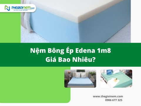 Nệm Bông Ép Edena 1m8 Giá Bao Nhiêu? | Thegioinem.com