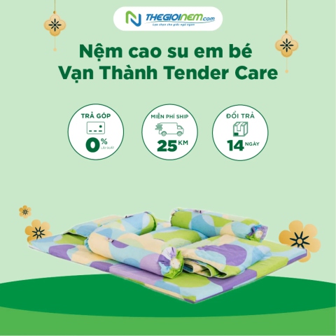 Nệm cao su em bé Vạn Thành Tender Care