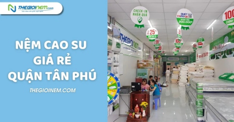 Nệm Cao Su Giá Rẻ Quận Tân Phú - Thegioinem.com