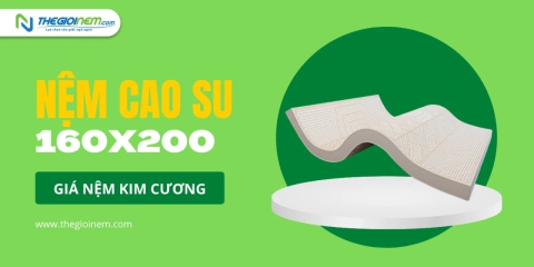 Nệm cao su Kim Cương 160x200cm giá bao nhiêu?