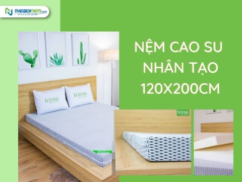 Nệm Cao Su Nhân Tạo 1m2x2m Giá Bao Nhiêu? | Thegioinem.com