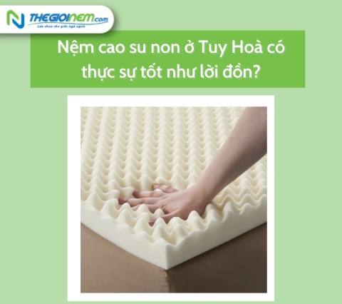 Nệm cao su non ở Tuy Hoà có thực sự tốt như lời đồn? | Thegioinem.com