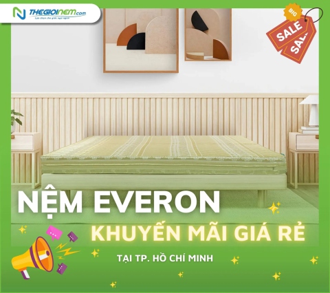 Nệm Everon Khuyến Mãi Giá Rẻ Tại TPHCM | Thegioinem.com