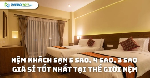 Nệm khách sạn 5 sao, 4 sao, 3 sao giá sỉ tốt nhất tại Thế Giới Nệm