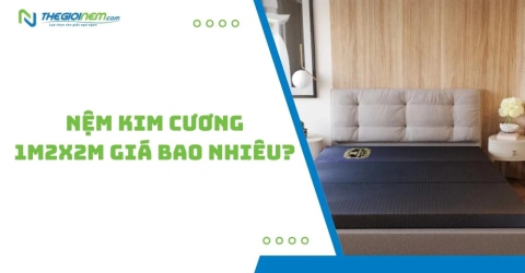 Nệm Kim Cương 1m2x2m Giá Bao Nhiêu? - Thegioinem.com