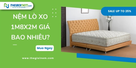 Nệm Lò Xo 1m8x2m Giá Bao Nhiêu? | Thegioinem.com