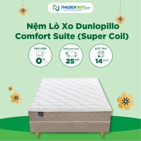 Nệm Lò Xo Dunlopillo Comfort Suite (Super Coil) KM 20% | Thegioinem.com