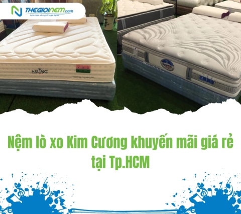 Nệm Lò Xo Kim Cương Khuyến Mãi Giá Rẻ Tại TPHCM